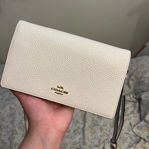COACH White crossbody purse